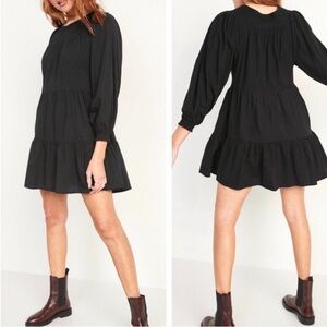 Old Navy Black Long Sleeve Dress